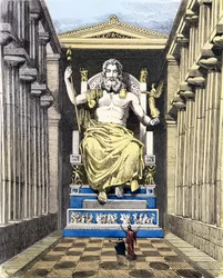Statue de Zeus olympien par Pheidias, d